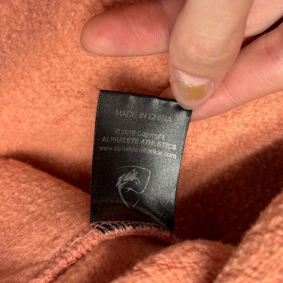 Alphalete Athletics Pink Womens L Gym Long‎ Oversized Pullover Sweatshirt Hoodie - Picture 7 of 15